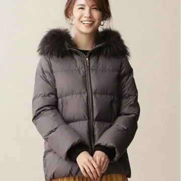 [ 새상품급 ] 나노 유니버스 니시카와 다운 코트 다운 자켓 차콜 38