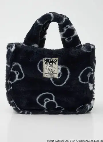로데오 크라운 (산리오 캐릭터즈) KITTY 인조 모피 토트