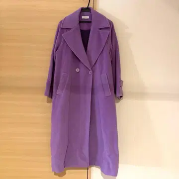 [롱 코트] 예쁜 퍼플 코트(38 사이즈)