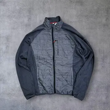 90년대 빈티지 퀼팅 플리스 자켓 그레이 L size