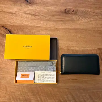 ETTINGER 다크 그린 장지갑