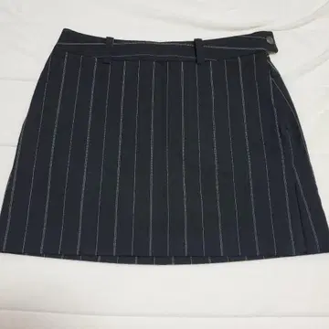 타이틀리스트 스트라이프 골프 스커트 블랙