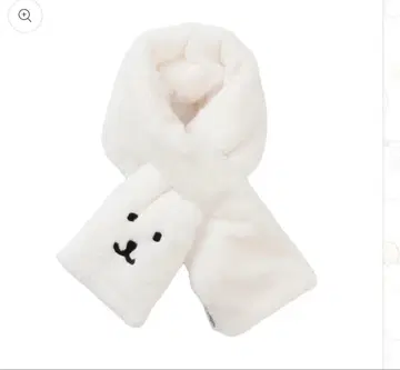 퍼 머플러 곰 페이스 화이트 나가노 캐릭터 나가노 마켓