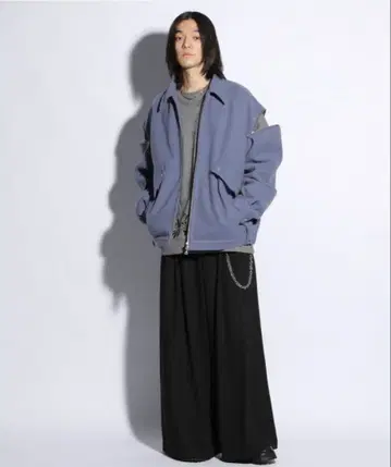 [HARE] 울리 테크 숄더 ZIP 블루종