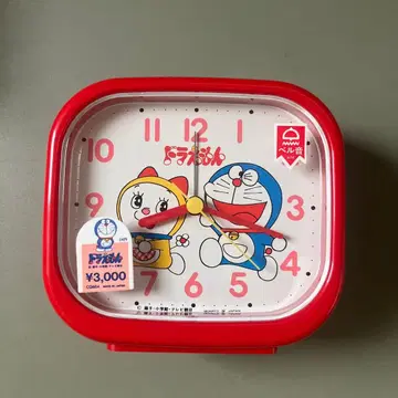 도라에몽 알람 시계 빨간색 레트로 레어