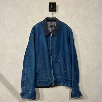 70s SEARS 옷깃 코듀로이 데님 집업 워크 자켓