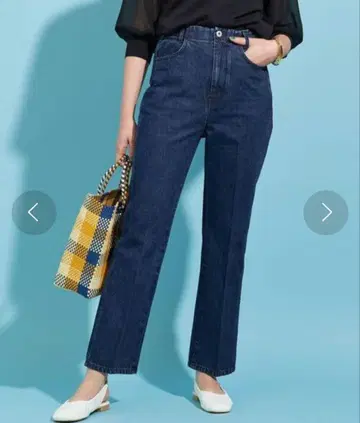 BEAUTY&YOUTH [WEB 한정판] 센터 프레스 데님