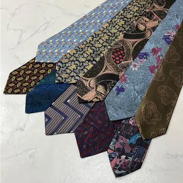 [ 넥타이 패턴 제품 10개 세트 구제 의류 ]