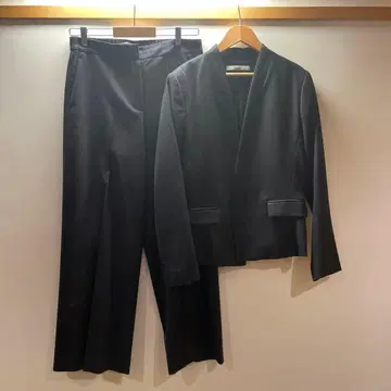 팬츠 수트 블랙