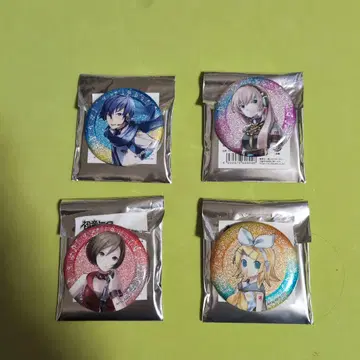 하츠네 미쿠 반짝반짝 라메 믹스 캔뱃지 4종 세트