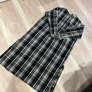 FREAK'S STORE 체크 무늬 롱 셔츠 원피스 사이즈 F