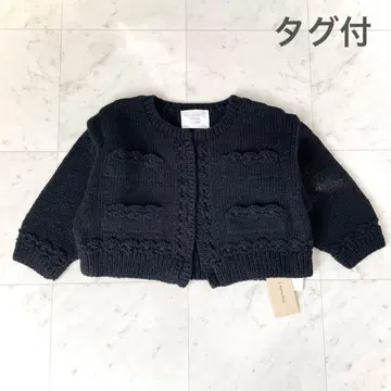 크링클 크링클 크링클 핸드니트 미니 자켓