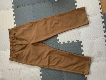 REDCAP 브라운 워크 팬츠 백 포켓 부착 페인터