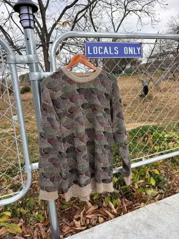 미국제 올 패턴 니트 스웨터