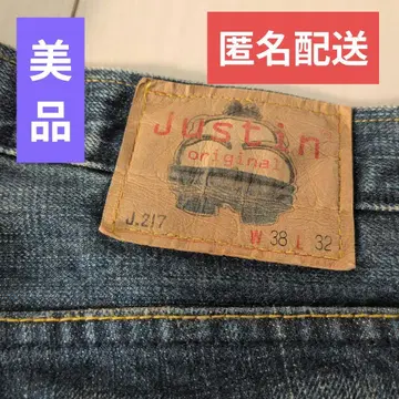 JUSTIN 스트레이트 데님 W38 L32