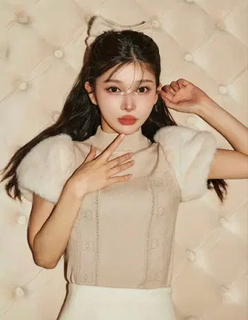 (거의 미사용) 다리치 (Darich) 퍼 슬리브 DD 니트탑