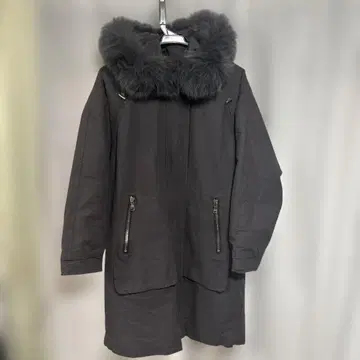 QBD 퍼 달린 모즈 코트