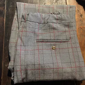 ista-ire 그레이 계열 체크 캐주얼 팬츠