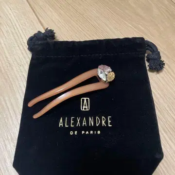 ALEXANDRE DE PARIS 스톤 부착 헤어 클립