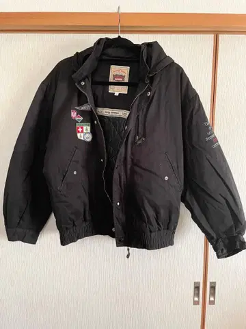 GQ FORD 남성용 풀오버 블루종 블랙 L 사이즈 방한