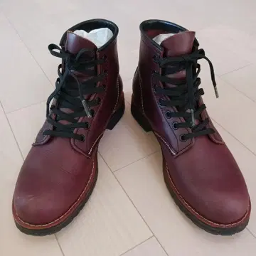 가죽 미들컷 부츠