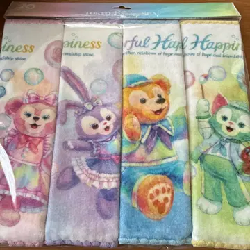 디즈니 캐릭터 미니 타월 4개 세트