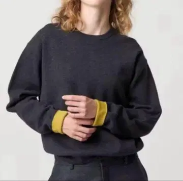 6(ROKU) 코튼 울 밀라노 리브 크루넥 풀오버 니트