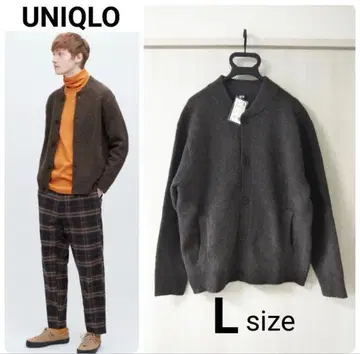 택 포함 새상품 유니클로 수플레얀 가디건 L