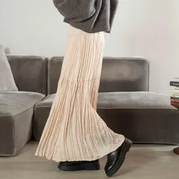 hinari 히나리 스커트 빈티지 새틴 와셔 스커트