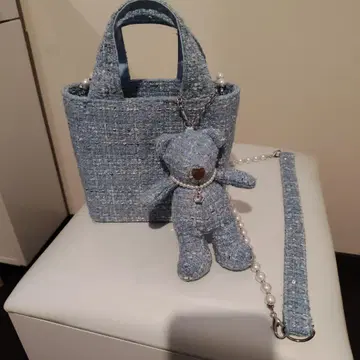 리코르누 블랑슈 트위드 2way 숄더백