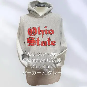 Champion USA제 파랑 자수 택 Ohio State 후드티 M