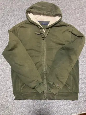 구제 의류 TOMMY HILFIGER 올리브 후드티 L 사이즈