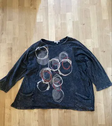 Jess & Jane 3X 긴팔 상의 다크 그레이