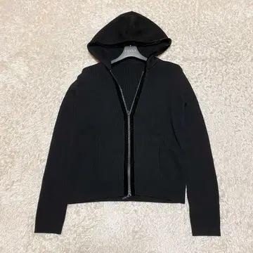 FOXEY 폭시 후드티 울 리브 니트 벨로아 40