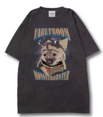 [XL] 볼트룸 x 몬스터 헌터 아이루 T셔츠 몬헌