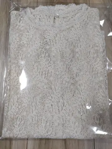 IENA [이에나] 리프 레이스 블라우스 새상품 내추럴