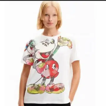 DESIGUAL 미키마우스 아티 T셔츠