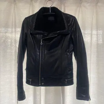 moussy 블랙 라이더 자켓