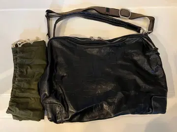 [ aniary ] 숄더백 블랙 엠보 가죽