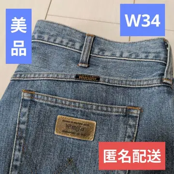 Wrangler 스트레이트 데님 라이트 블루 W34인치