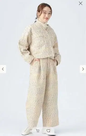 빔즈하트 컬러 네프 트위드 팬츠