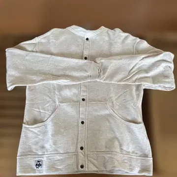 CHUMS 버튼 포함 오트밀 맨투맨 L 허리케인 탑