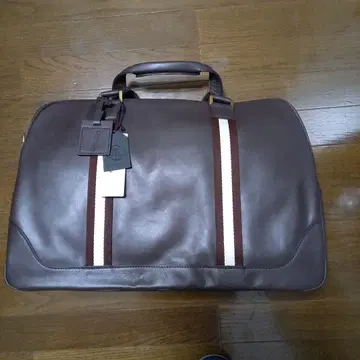 브라운 가죽 보스턴 백