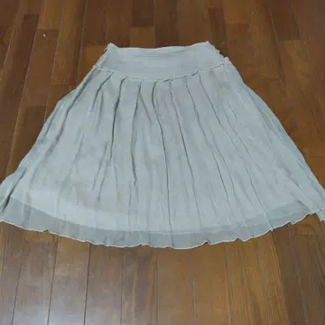 셀렉션 오리지널 베이지 시폰 스커트