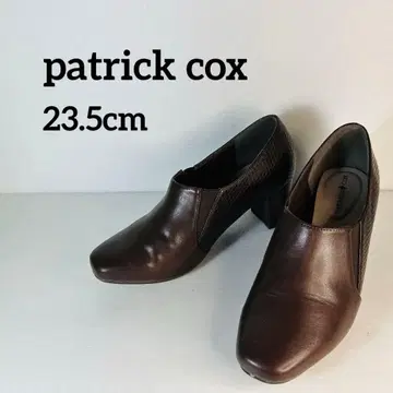 PATRICK COX 패트릭 콕스 브라운 가죽 부티 중간 굽