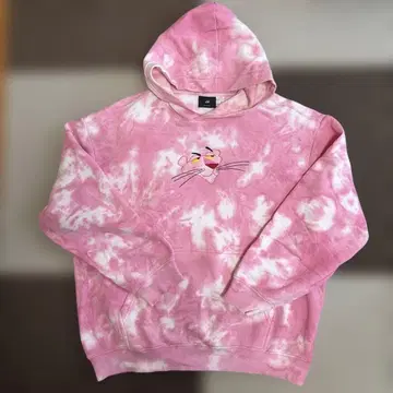 H&M *핑크 팬서 타이다이 패턴 후드티 핑크