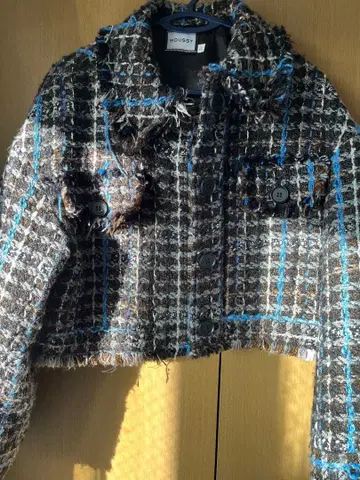 moussy TWEED CHECK 블루종