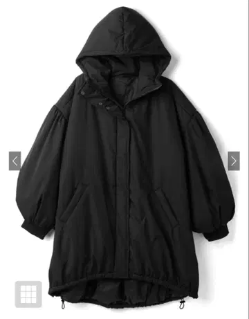 후드 부착 충전솜 다운 몬스터 파카 블랙 [ kd27 ]