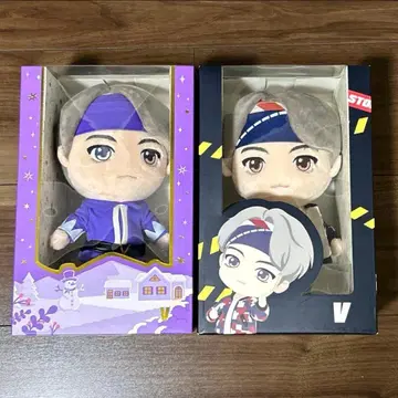 BTS TinyTAN 봉제 인형 테테 태현 V 2개 세트