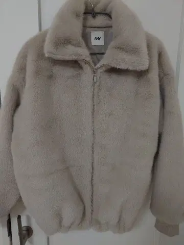 ANY 베이지 보아 자켓